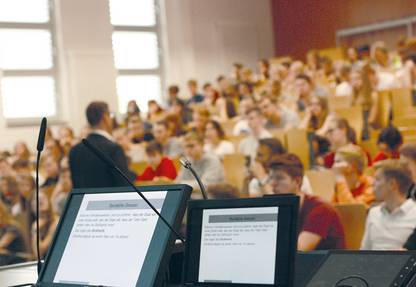 Hörsaal Hochschule Magdeburg-Stendal © Sabrina Lamcha