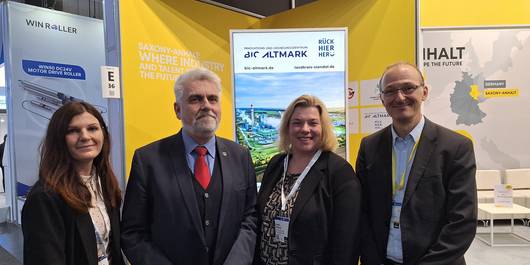 Maria Schröder-Wendt Landkreis Stendal, Prof. Dr. Armin Willingmann Wissenschaftsminister, Sandra Slusarek Hansestadt Stendal, Dr. Robert Franke IMG Sachsen-Anhalt